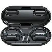 Awei Casque Bluetooth 5.4 Ows T93 + Station d'accueil Noir/Noir