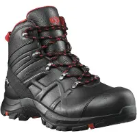 Haix Chaussures de sécurité BLACK EAGLE Safety 54 mid noir-rouge, S3 chaussures de travail, étanche, semelle ESD Taille:EU 40 / UK 6.5