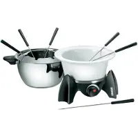 Unold 48615 Appareil à fondue 500 W avec réglage manuel de la température noir, argent
