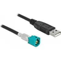 DeLOCK 90489 Koaxialkabel 0,5 m HSD Z USB 2.0 Type-A Schwarz (90489)