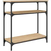 vidaXL Table console chêne sonoma 75x29x75 cm bois d'ingénierie