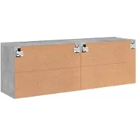 vidaXL Armoires murales TV 2 pcs. Gris béton 60x30x41 cm