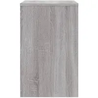 vidaXL Tables d'ensemble 3 pcs. Gris Sonoma Matériau dérivé du bois