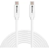 Sandberg 136-76, 5 m, USB C, USB C, USB 3.2 Gen 2 (3.1 Gen 2), 10 Gbit/s, blanc