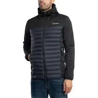 Berghaus Veste à capuche hybride isolée Vaskye, veste homme, M (50), BLACK/BLACK,