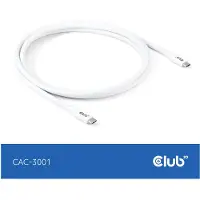 Club 3D CAC-3001 Club3D Lifestyle USB-C Kabel PD 240W,20Gbps 2m weiß St/St retail