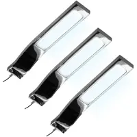 Kalb Material für Möbel kalb | Lot de 3 lampes LED à poser 3 W 3000 K/4000 K pour armoires, bloc d'alimentation inclus, blanc lumière du jour, finition chromée