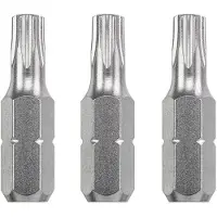 Kwb 3 embouts T-Torx de 25 mm, série 10 Industry SB