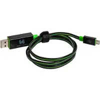 RealPower 187656 Datenkabel LED grün micro-USB auf USB