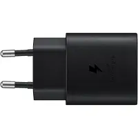 Samsung Mains charger RAPIDE 25W Port (25 W, 1 portion), Chargeur USB, Noir