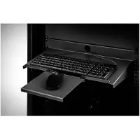 Renkforce RF-3429160 48,30cm (19") Tablette d'appareillage pour armoire réseau 1 UH Convient pour profondeur d'armoire : à partir de 300 mm Noir (RF-3429160)