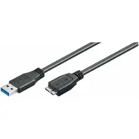 Microconnect USB3.0AB5MICRO câble USB USB 3.2 Gen 1 (3.1 Gen 1) 5 m USB A Micro-USB B Noir