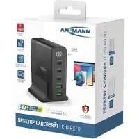 Ansmann 1001-0149 Chargeur de bureau USB DC5140PD, 5 ports, 140 Watt