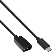 InLine 35800 Câble adaptateur USB 3.1, type C mâle à A femelle, 0,15m