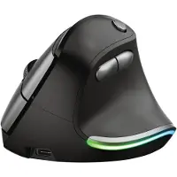 Trust Bayo - Souris verticale - ergonomique - pour droitiers - optique - 6 boutons - sans fil - 2.4 GHz - récepteur sans fil (USB)