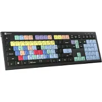 Logickeyboard LKB-CBASE-A2PC-DE - Volle Größe (100%) - Kabelgebunden - USB - Scherenschalter - QWERTZ - Schwarz