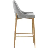 Ebuy24 Plaza tabouret de bar gris clair.