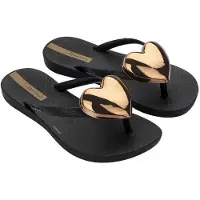 Ipanema Maxi Fashion II, sandales tongs, couleur noire, pointure européenne 29-30, pour filles, couleur noire, pointure européenne 29-30