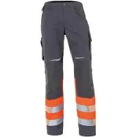 Kübler Pantalon REFLECTIQ Classe 1 orange vif/anthracite Forme 2208 Taille 28 (28)