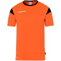 Uhlsport Squad 27 Maillot manches courtes enfants - Orange fluo / Noir