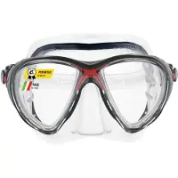 Cressi Evo Big Eyes Diving Mask Clair,Rouge