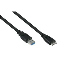 Kabelmeister USB3.0 Kabel A-Micro B UL schwarz 1m