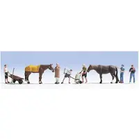 Noch 15634 H0 Personnages Travail à l'étable