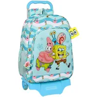 Safta Bob Esponja Stay Positive Sac à dos à roulettes bleu bleu One Size