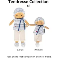 Kaloo Poupée Eli - Poupée douce en tissu, cadeau pour bébé 25cm