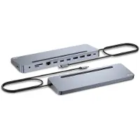 ITEC i-Tec - Station d'accueil - pour tablette, ordinateur portable - USB-C / USB4 / Thunderbolt 3 / Thunderbolt 4 - 11 emplacements - HDMI, 2 x DP - GigE - 100 Watt (C31FLAT2PDPRO)