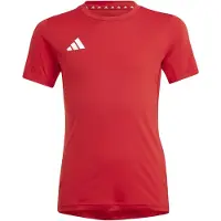 Adidas Team Short Sleeve T-shirt Rouge 9-10 Years Enfants