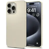 Spigen ACS06694 (Apple iPhone 15 Pro), Coque pour téléphone portable, Beige
