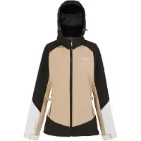 Regatta Desoto X Veste Softshell femme avec capuche, Couleur:Black/Warm Taupe, Taille:46