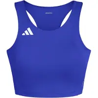 Adidas Adizero Essentials Crop Sports Top Bleu 2XS Femme