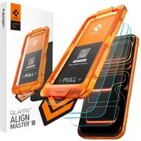 Spigen Glas.tR Align Master Slim (3 pack) (3 pcs, Apple iPhone 17 Pro Max), Téléphone portable : film de protection, Transparent