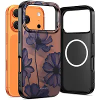 TechProtection Lamano Magsafe Iphone 17 Pro Max Samtige Nacht (Apple iPhone 17 Pro Max), Coque pour téléphone portable, Violet, Marron
