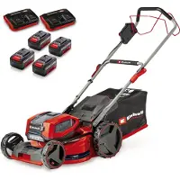 Einhell Tondeuse sans fil 47 cm – GP-CM 36/47 S Li BL – Brushless - 36 V avec 4 batteries 4,0 Ah et double chargeur - 700 m²