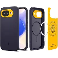 Spigen Nano Pop (Mag Fit) (Google Pixel 10a), Coque pour téléphone portable, Noir, Bleu