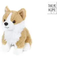 Van Manen Veenendaal Take Me Home Chien Corgi en peluche 20cm assis 0m+