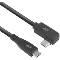 ACT AC7408, 3 m, USB C, USB C, USB 3.2 Gen 2 (3.1 Gen 2), 10 Gbit/s, Noir