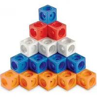 Learning Resources MathLink Set – Constructions 3D à partir de cubes reliés entre eux