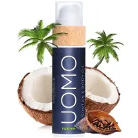 Cocosolis Uomo Tanning Accelerator for Men - Organic Tanning Huile avec Vitamine E et Black Coconut Scent pour un bronzage intensit rapide - F