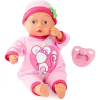 Bayer Puppe "First Words" pour bébé, 33 cm, couleur rose