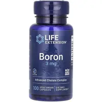 Life Extension , Bore, 3 mg, 100 Capsules Végétariennes