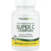 Natures Plus , Complexe Super C à Libération Prolongée, 60 Comprimés