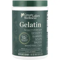 Great Lakes Wellness , Gélatine Culinaire de Bœuf, Non Aromatisée, 16 oz (454 g)
