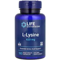 Life Extension L-Lysine, 620mg - 100 vcaps