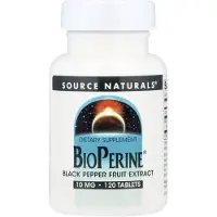 Source naturals , BioPerine, 10 mg, 120 Comprimés