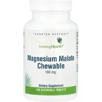 Seeking Health , Malate de Magnésium à Croquer, 100 mg, 100 Comprimés à Croquer
