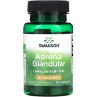 Swanson Health , Glandulaire Surrénale, 350 mg, 60 Gélules